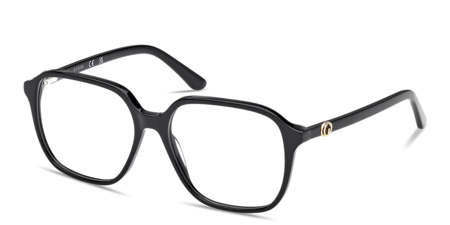 Shop Guess G Square Eyeglasses in Black online.