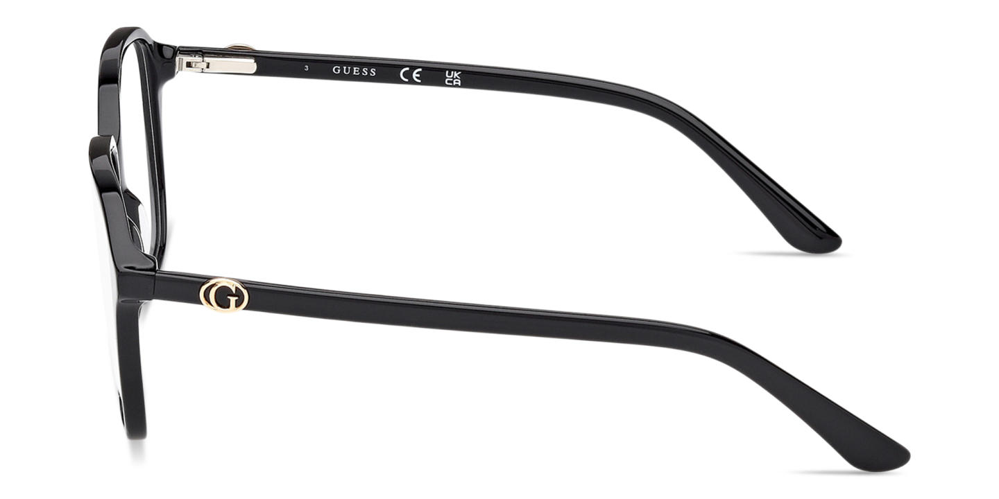 Shop Guess G Square Eyeglasses in Black online.