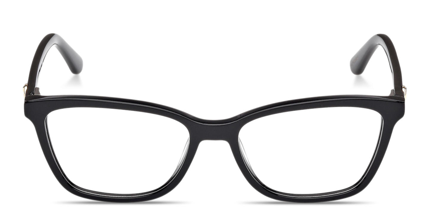 Shop Guess G Rectangle Eyeglasses in Black online.