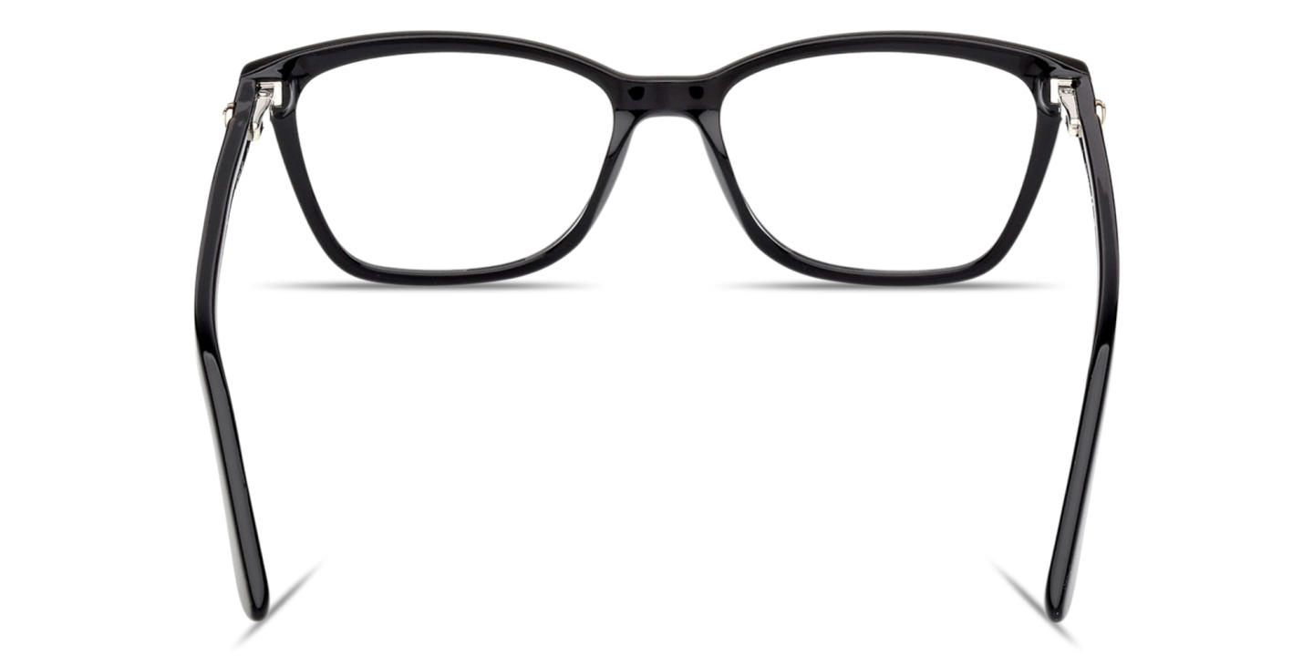 Shop Guess G Rectangle Eyeglasses in Black online.