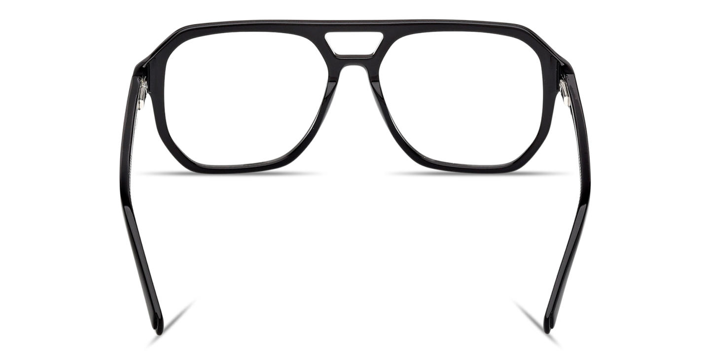 Shop Guess G Wide Aviator Eyeglasses in Black online.