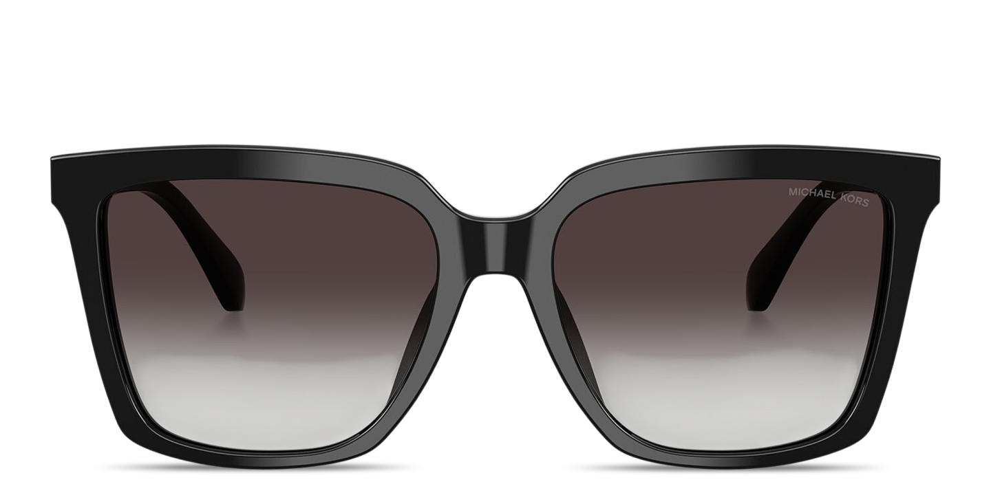 Shop Michael Kors Menaggio Square Sunglasses in Black online.