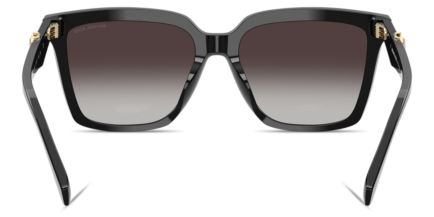 Shop Michael Kors Menaggio Square Sunglasses in Black online.