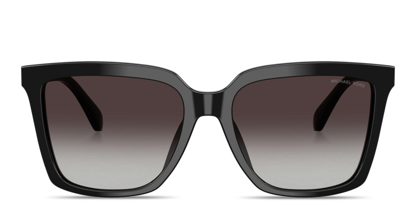 Shop Michael Kors Menaggio Square Sunglasses in Black online.
