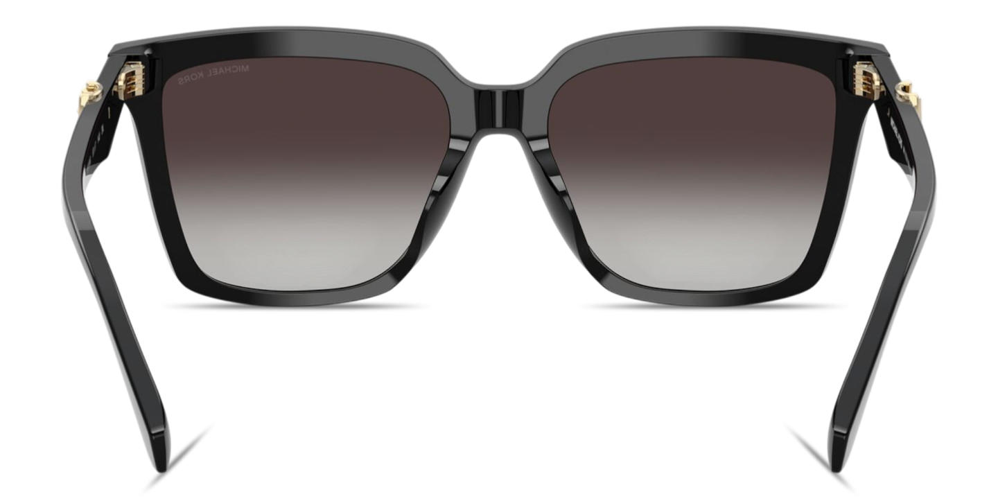 Shop Michael Kors Menaggio Square Sunglasses in Black online.