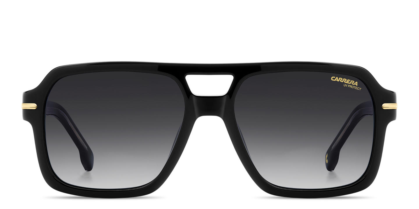 Shop Carrera Logo Signature Rectangle Sunglasses in Black online.
