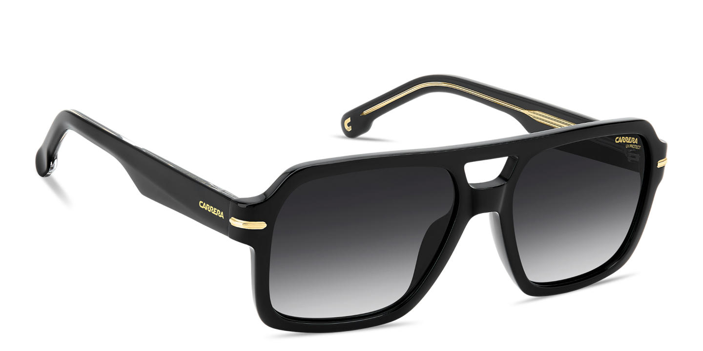 Shop Carrera Logo Signature Rectangle Sunglasses in Black online.