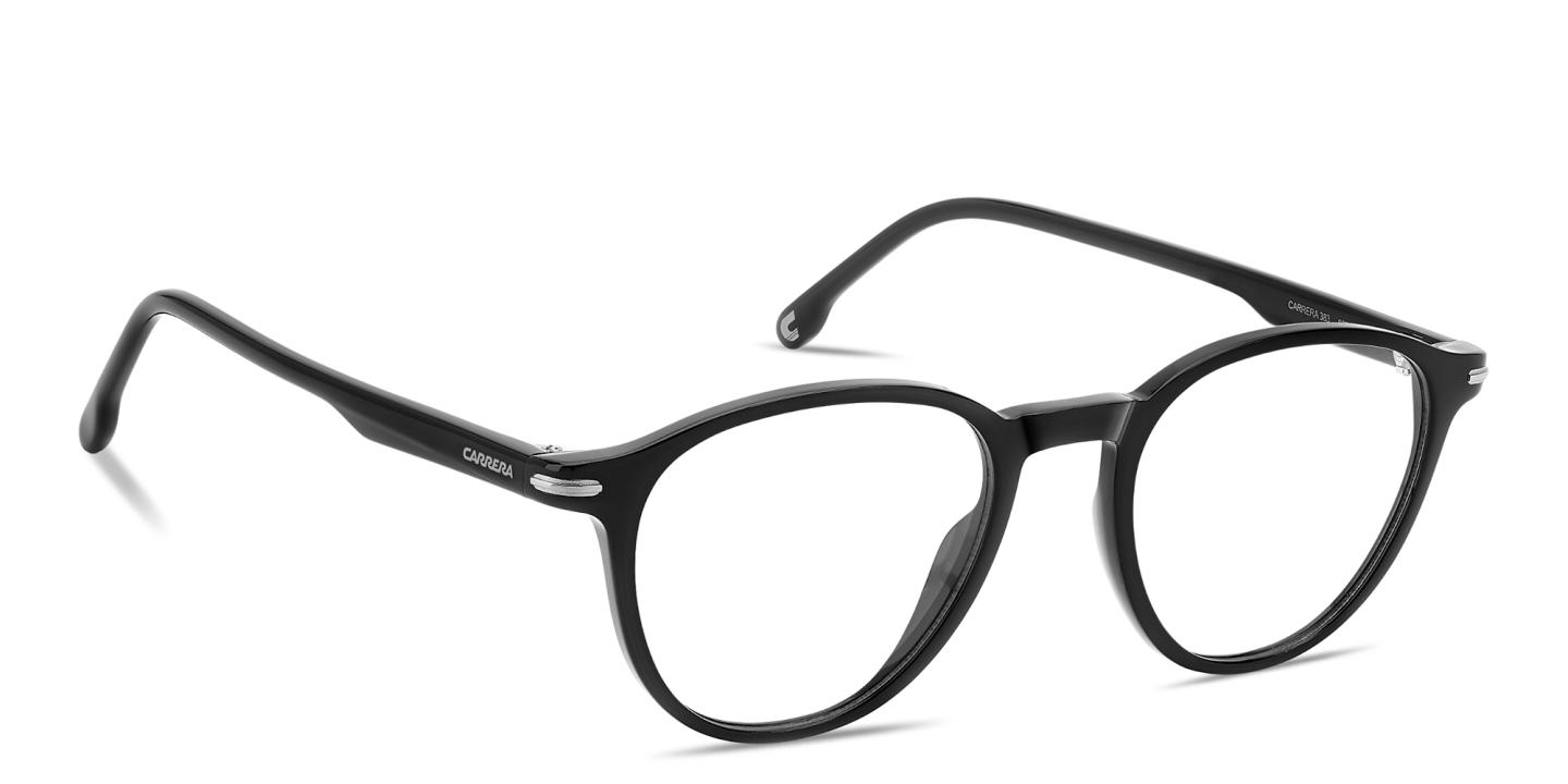 Shop Carrera Logo Lettering Panthos Eyeglasses in Black online.