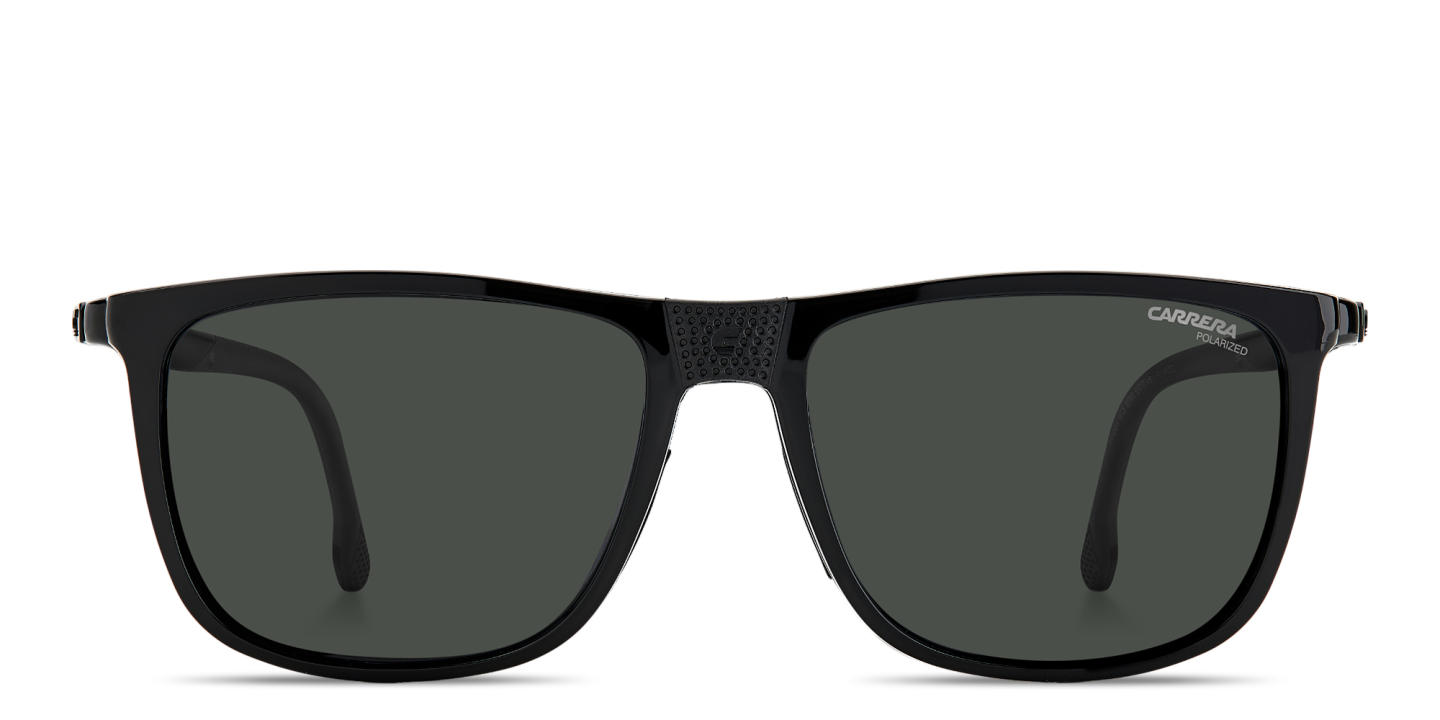 Shop Carrera Hyperfit Clip-On Wide Rectangle Eyeglasses in Black online.