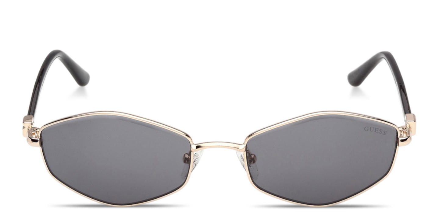 Shop Guess G Logo Irregular Sunglasses in Shiny Deep Gold online.