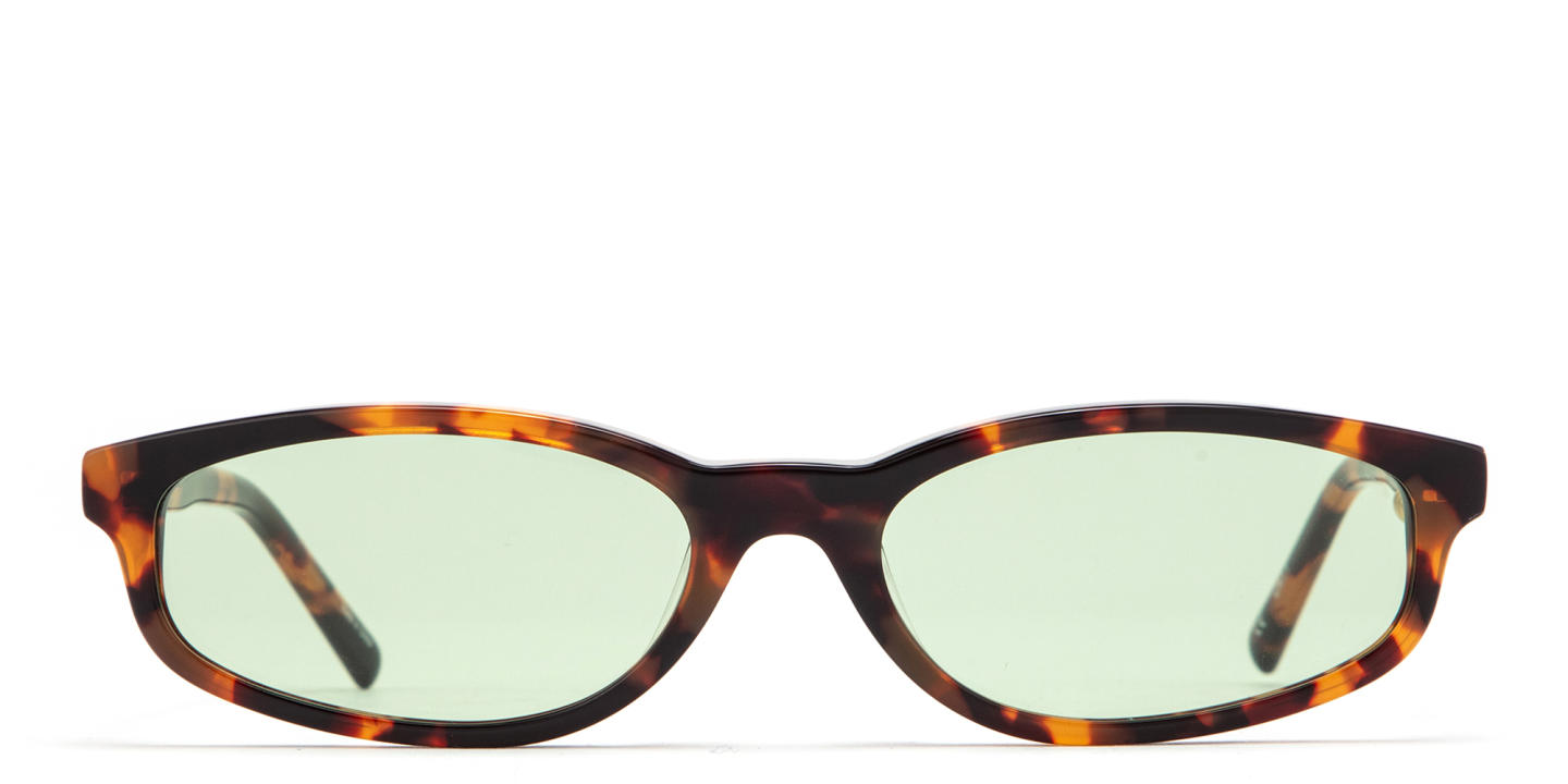 Shop TRICE Gala Irregular Sunglasses in Tortoise online.
