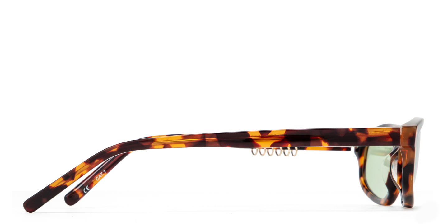 Shop TRICE Gala Irregular Sunglasses in Tortoise online.