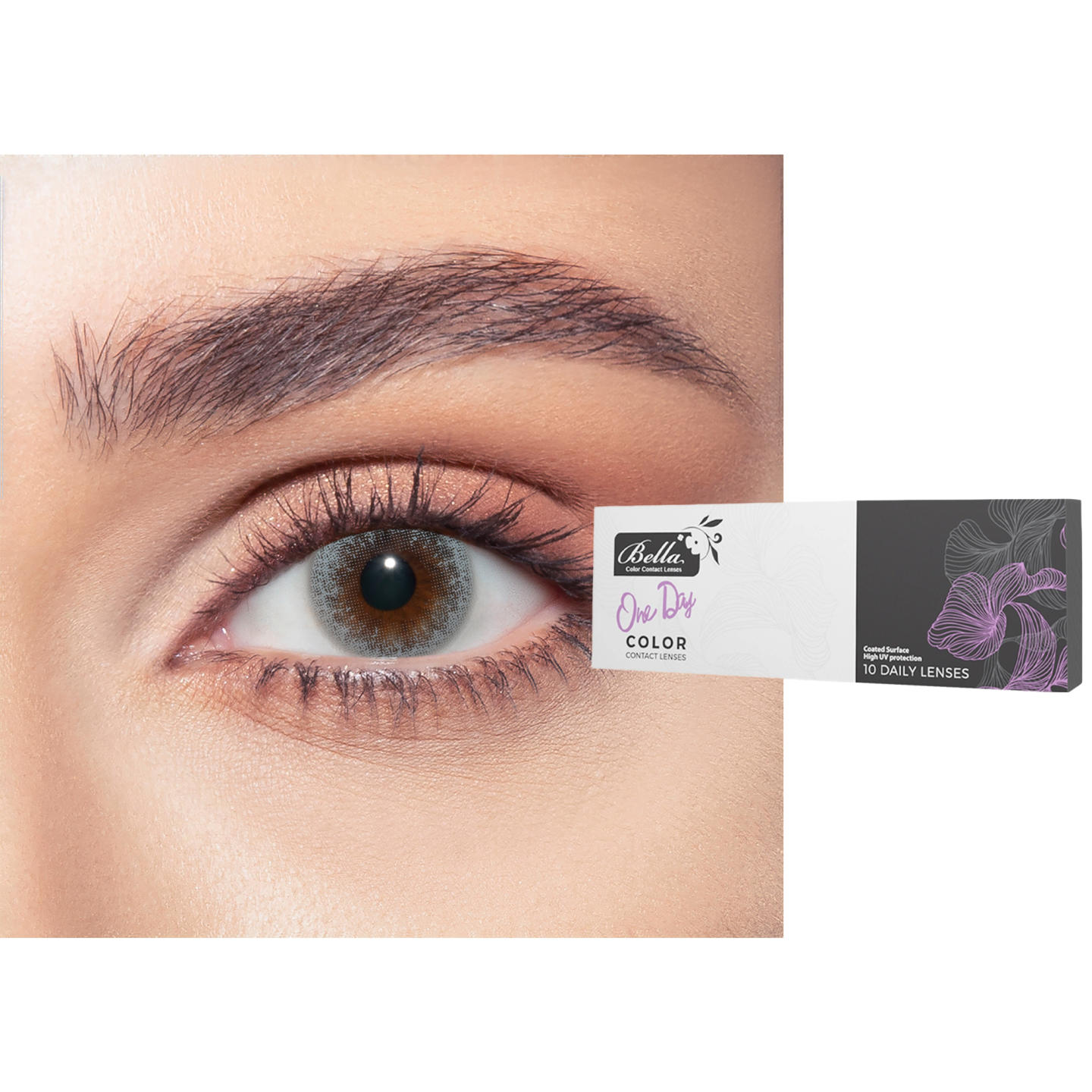 Shop Bella 1-Day Color Contact Lenses - Pack of 10 in Silent Gray online.