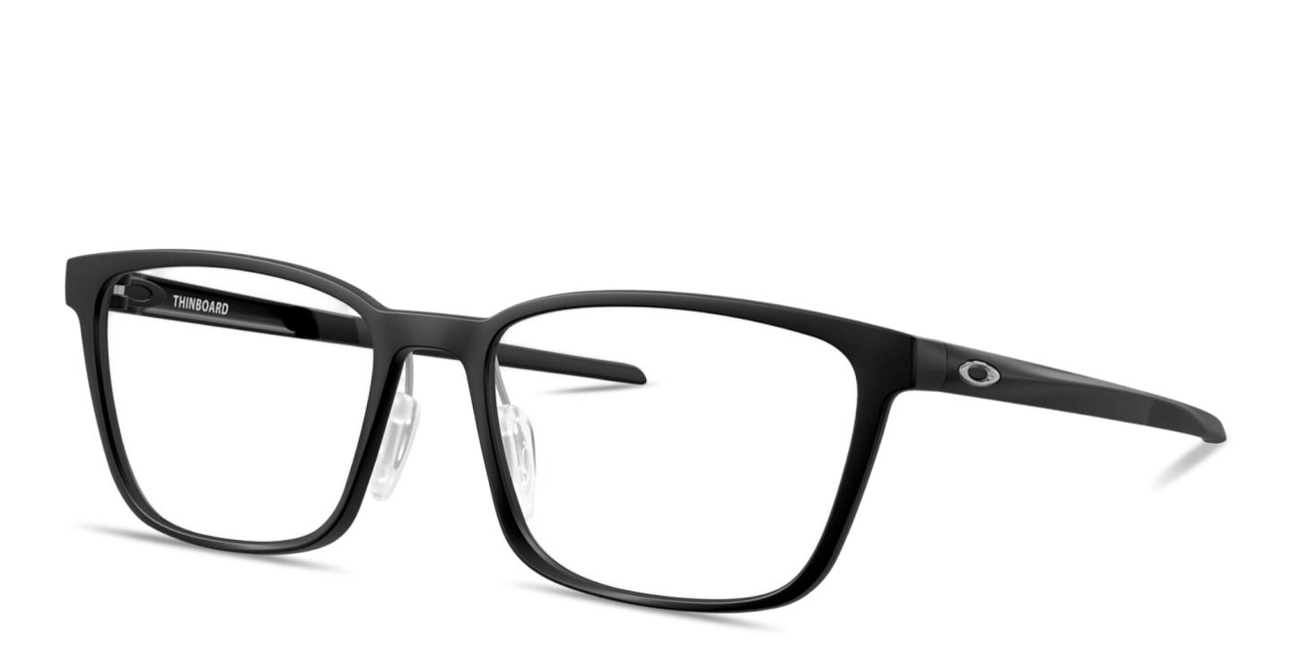 Shop Oakley Thinboard Unisex Rectangle Eyeglasses in Satin Black online.