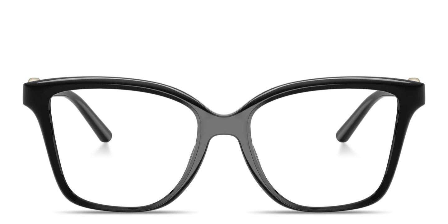 Shop Michael Kors Kobe Square Eyeglasses in Black online.
