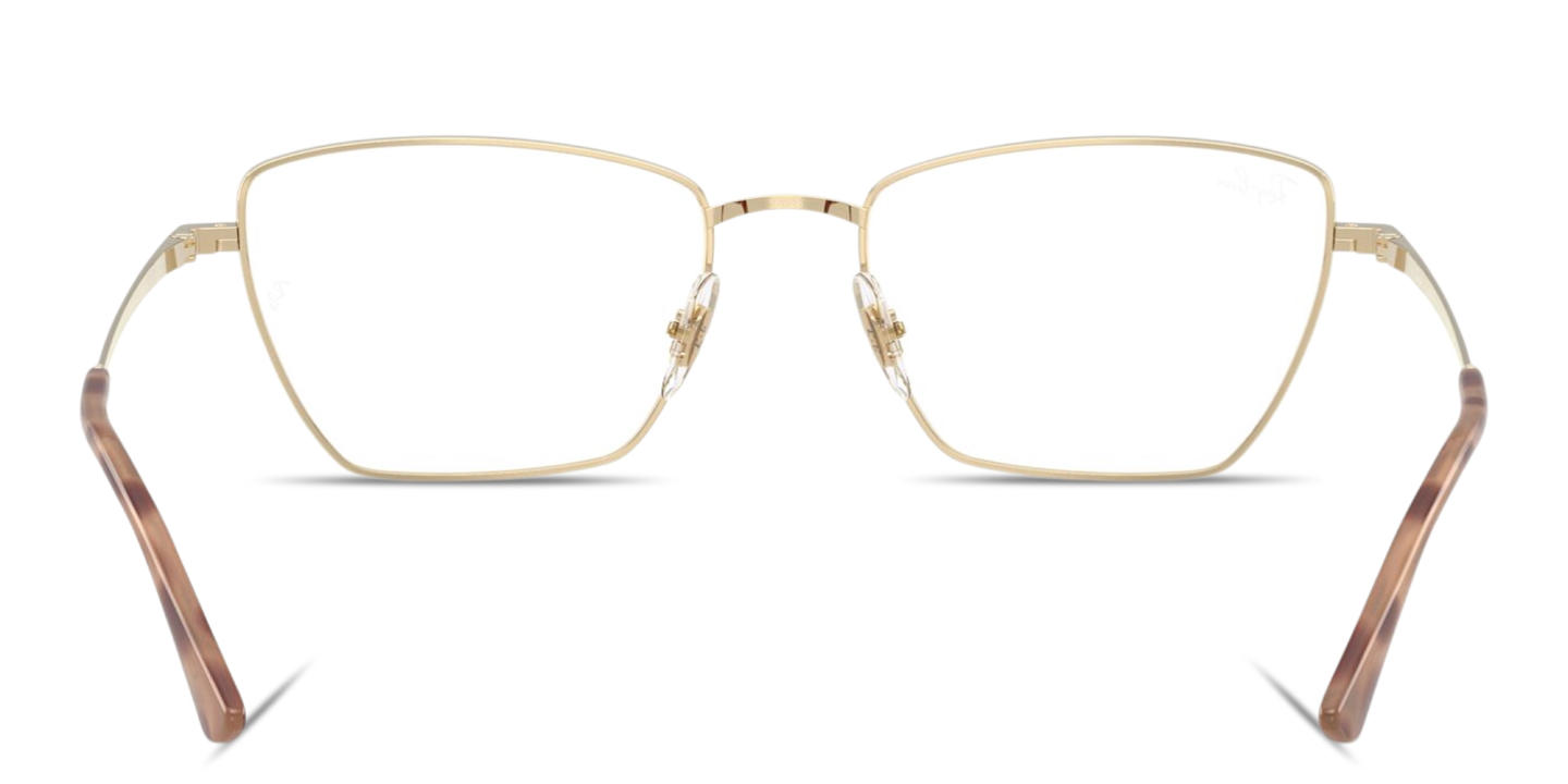 Shop Ray-Ban Drea Optics Unisex Irregular Eyeglasses in Pale Gold online.