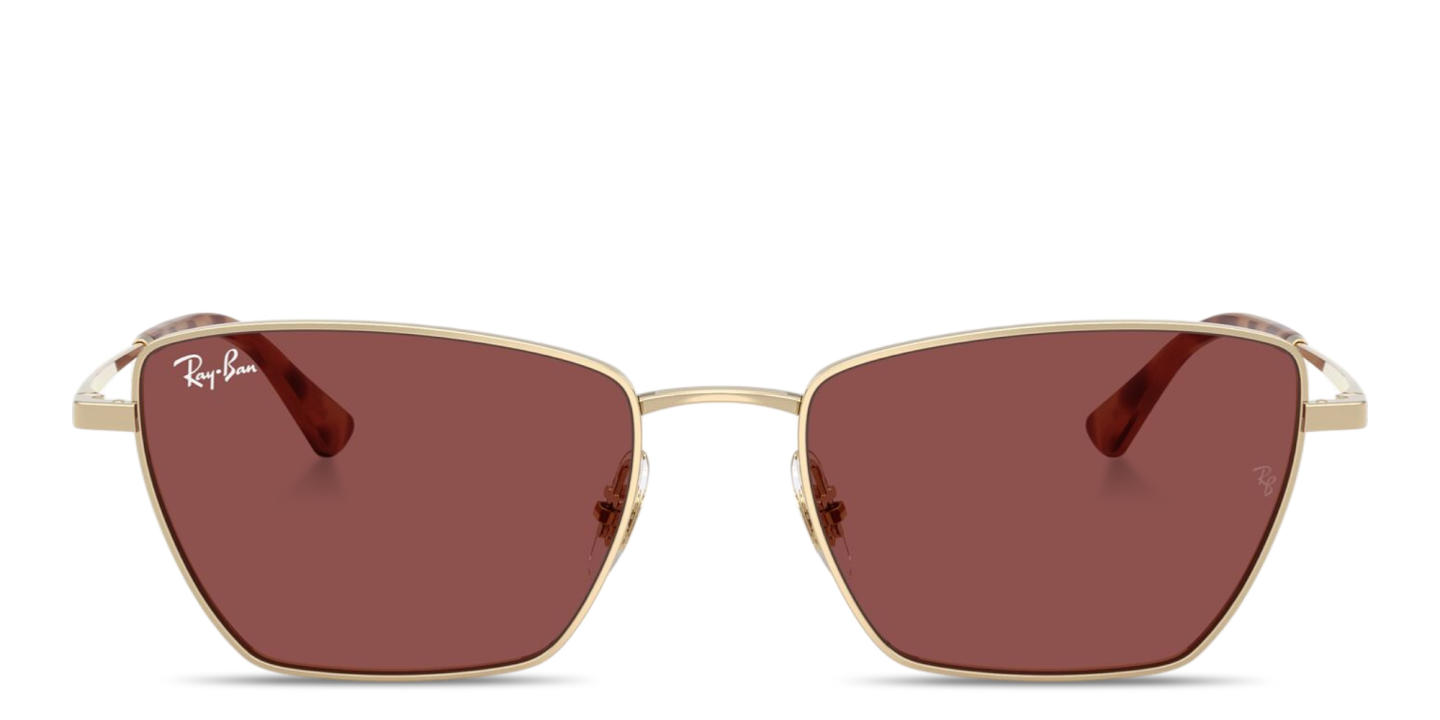 Shop Ray-Ban Drea Unisex Irregular Sunglasses in Pale Gold online.