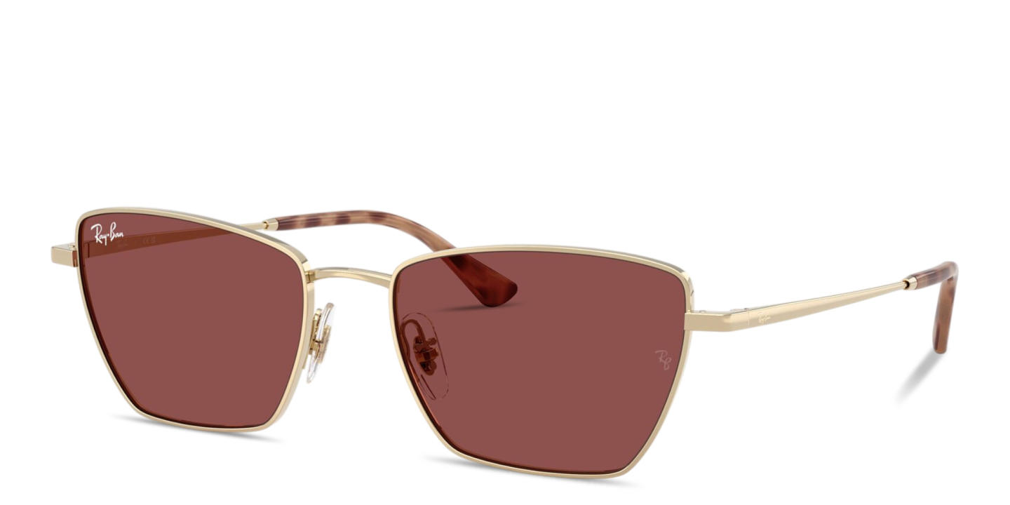 Shop Ray-Ban Drea Unisex Irregular Sunglasses in Pale Gold online.