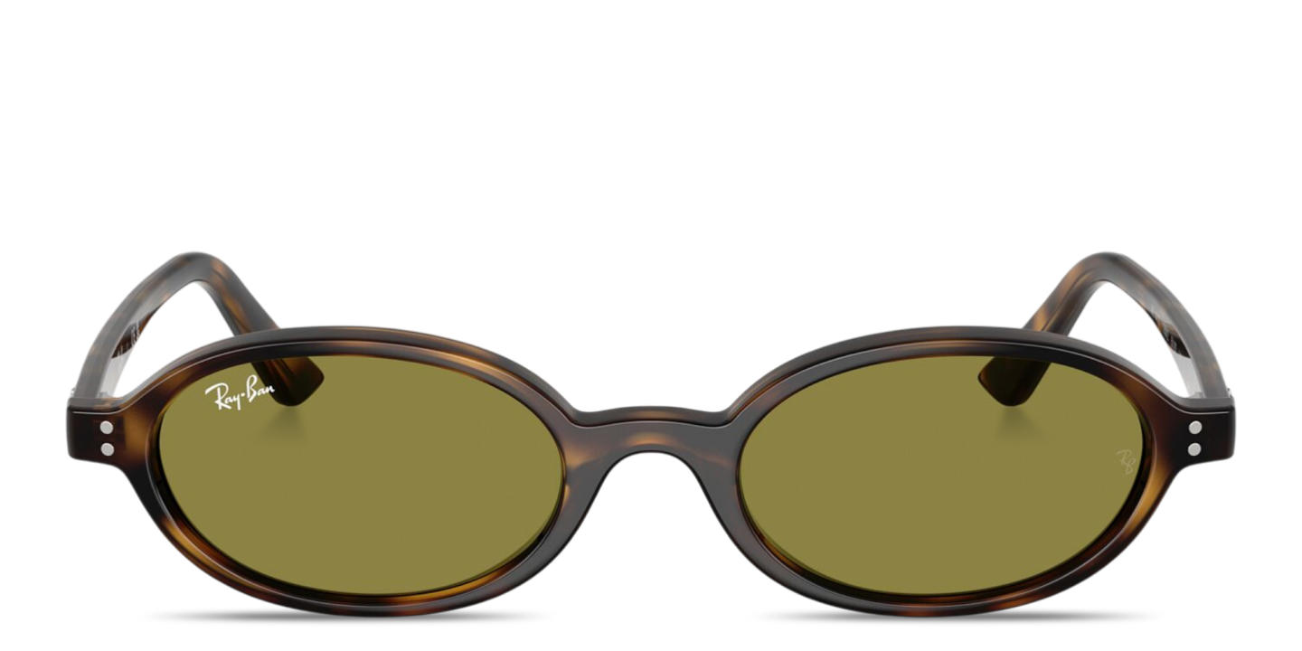Shop Ray-Ban Khal Unisex Oval Sunglasses in Havana online.