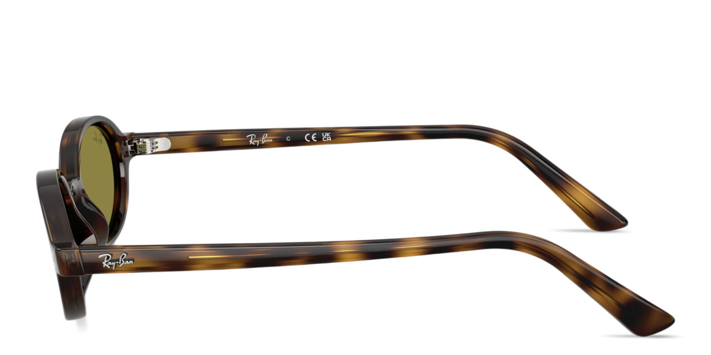 Shop Ray-Ban Khal Unisex Oval Sunglasses in Havana online.