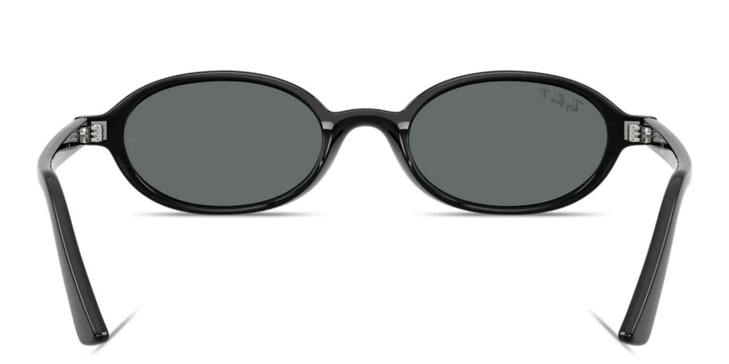 Shop Ray-Ban Khal Unisex Oval Sunglasses in Black online.