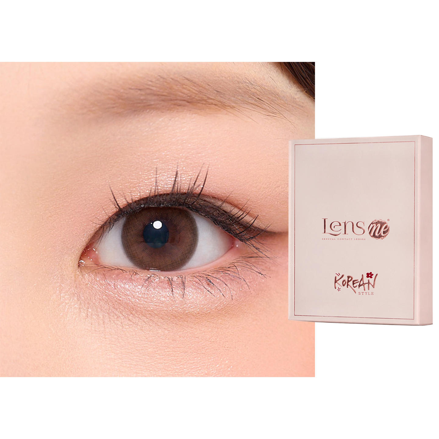 Shop Lensme Korean Style Monthly Colored Contact Lenses in Flick online.