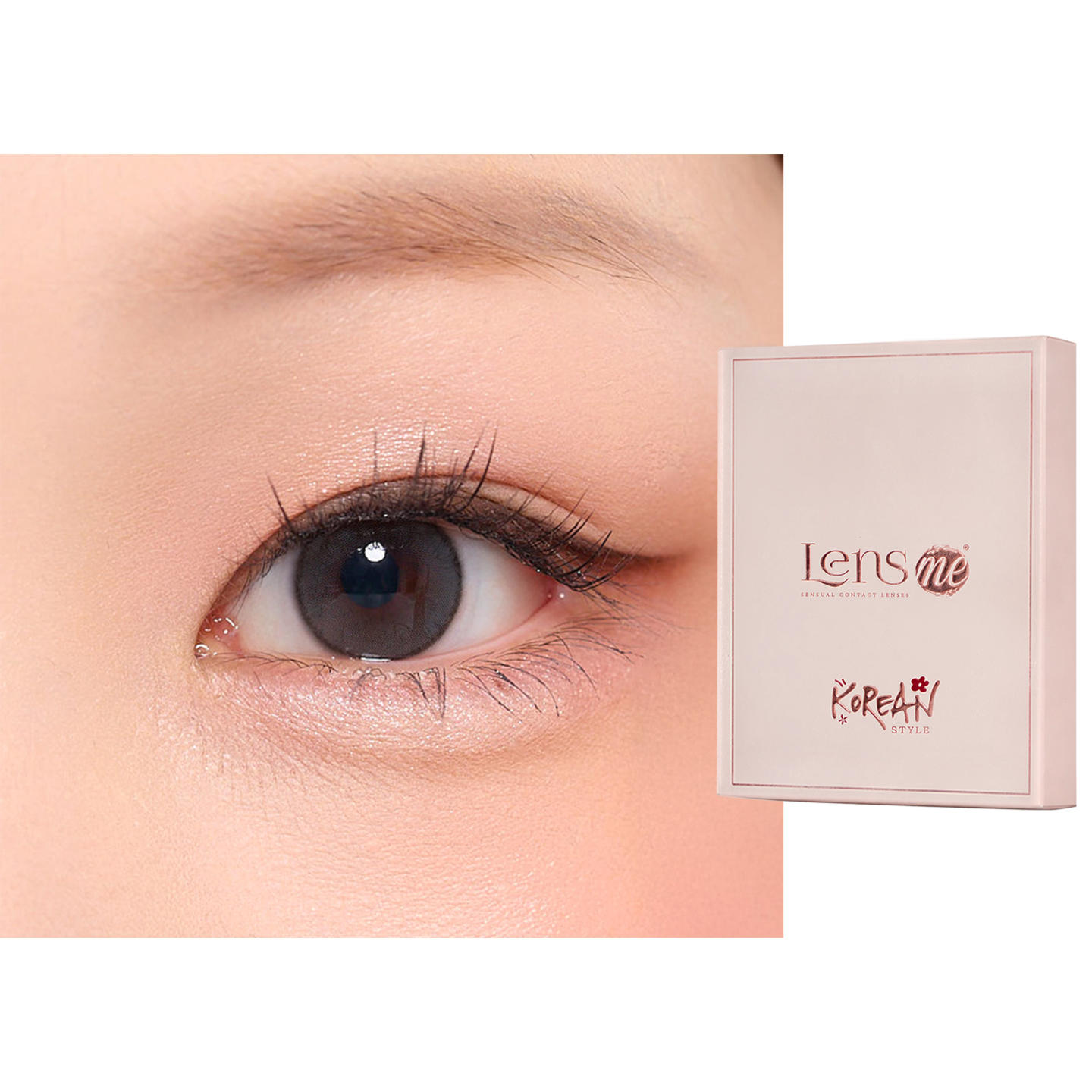 Shop Lensme Korean Style Monthly Colored Contact Lenses in Glow online.