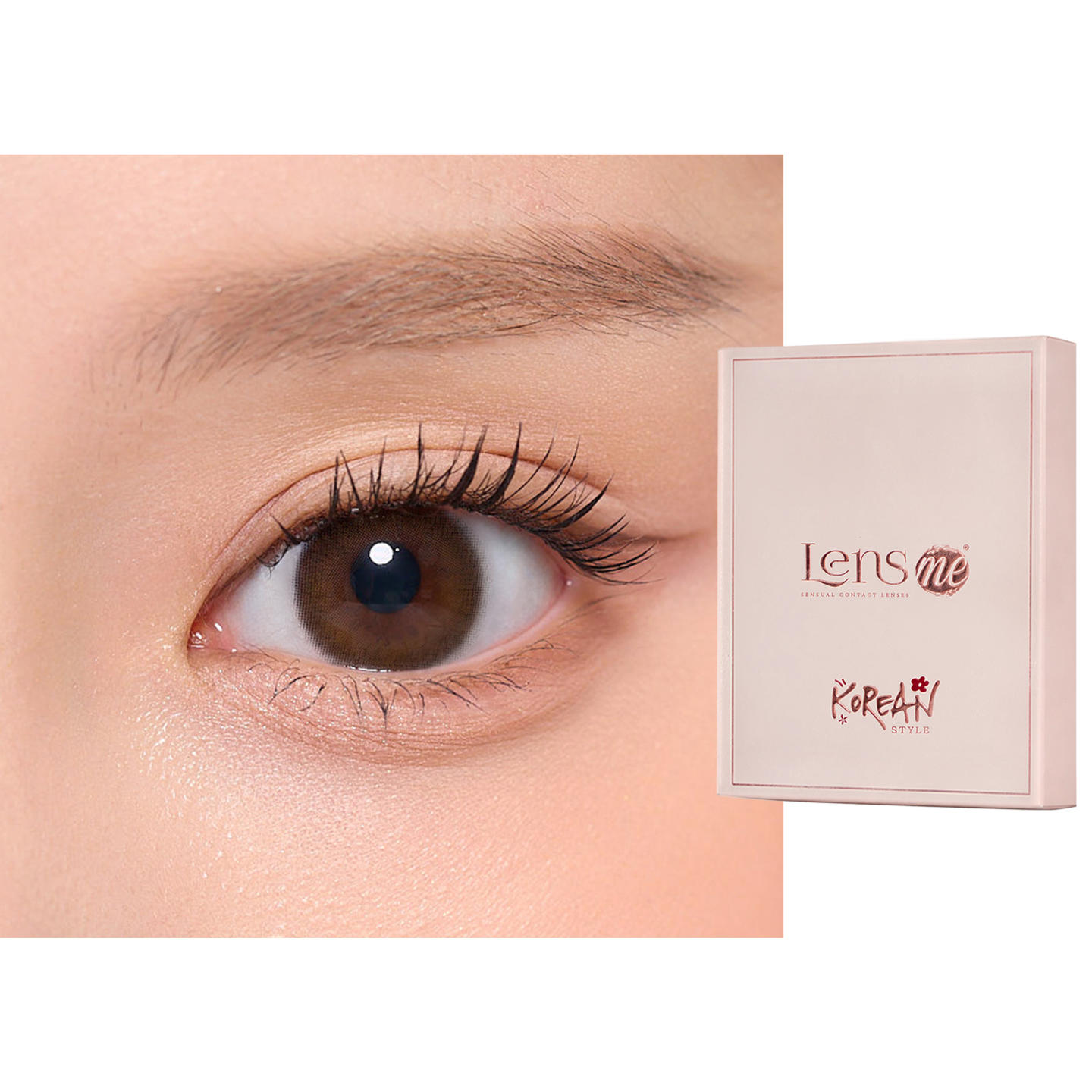 Shop Lensme Korean Style Monthly Colored Contact Lenses in Nova online.