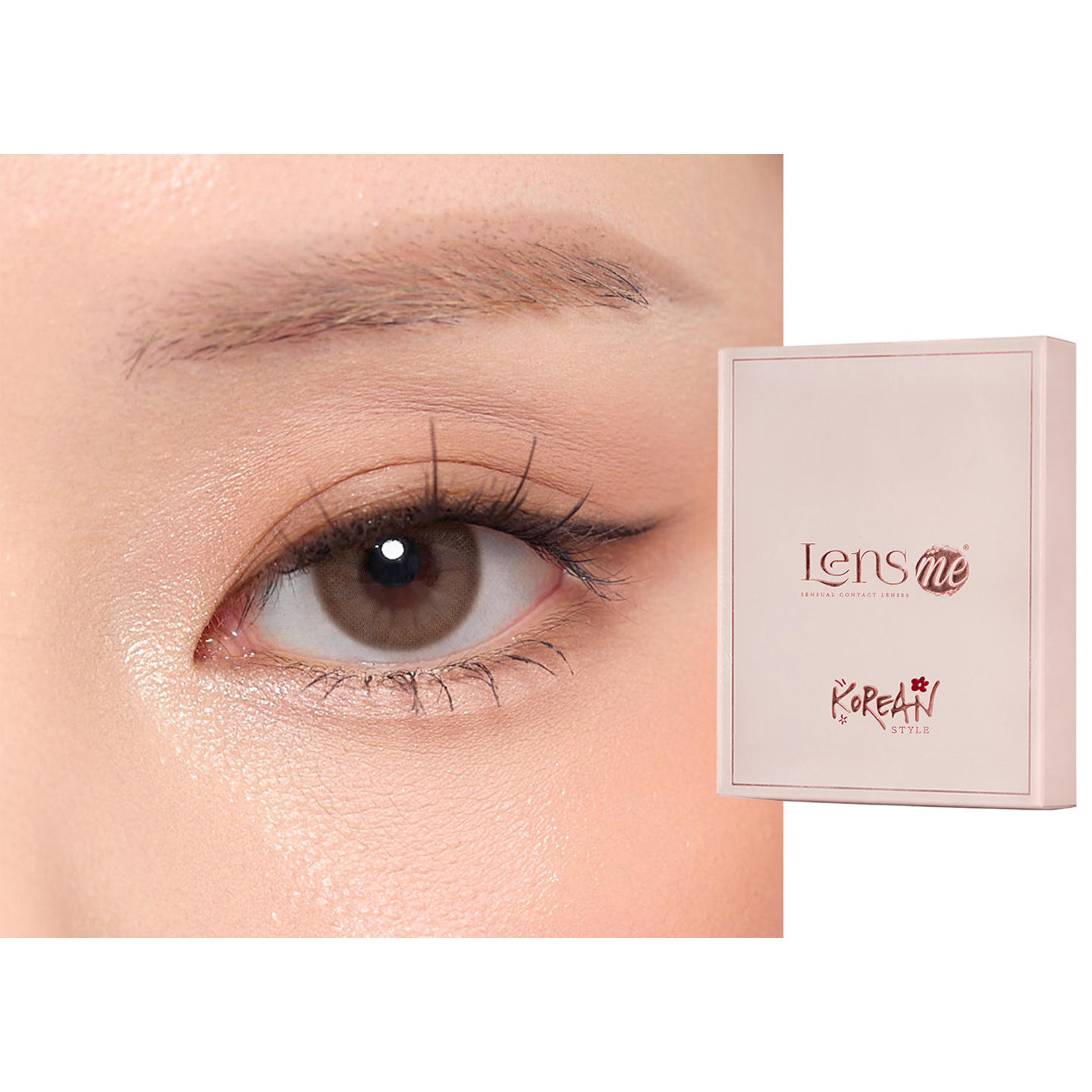 Shop Lensme Korean Style Monthly Colored Contact Lenses in Riva online.