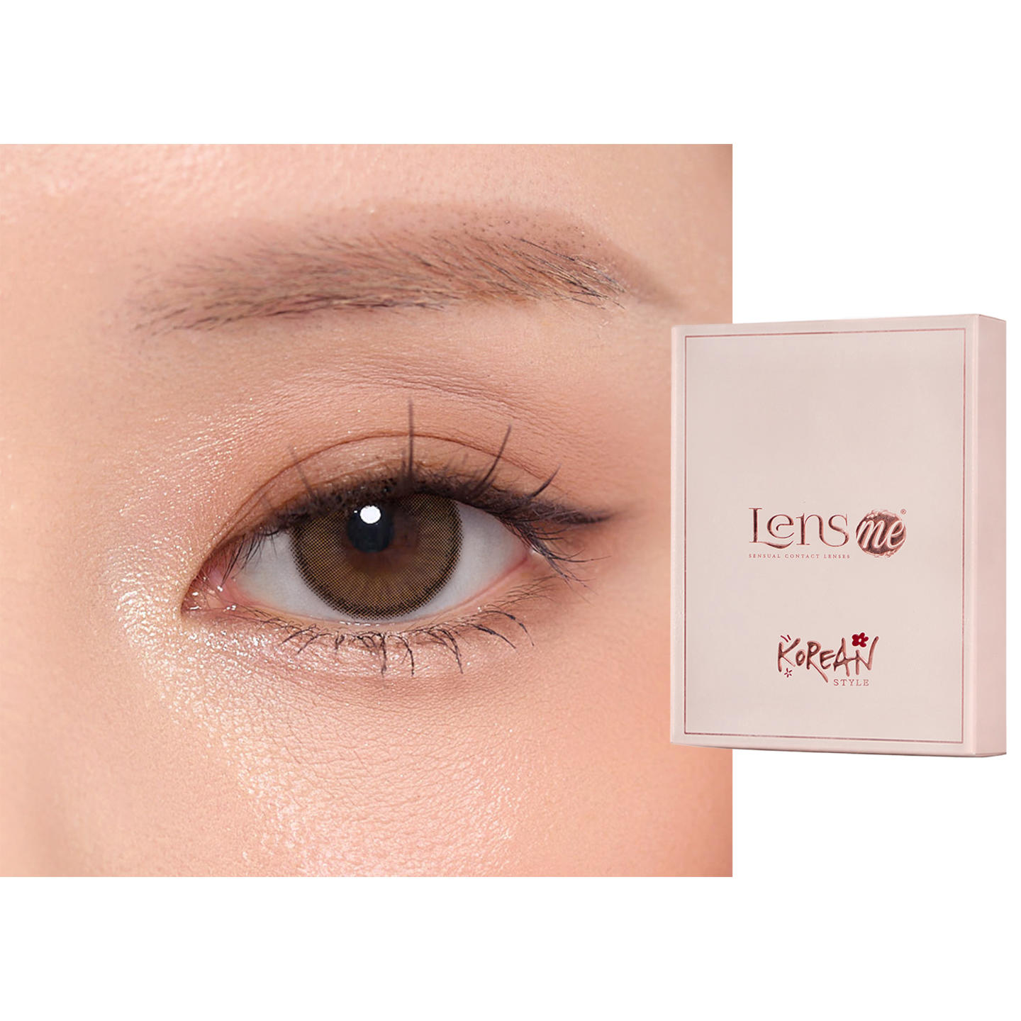 Shop Lensme Korean Style Monthly Colored Contact Lenses in Vibe online.