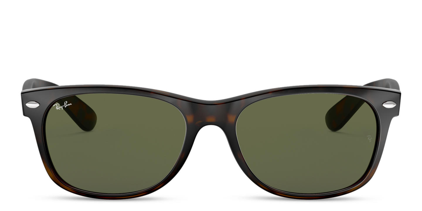 Ray-Ban New Wayfarer Square Sunglasses in Tortoise – Product Photo 0