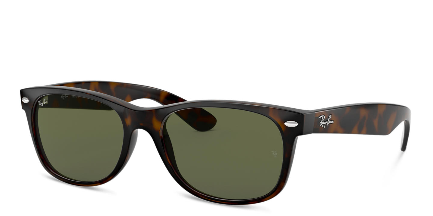 Ray-Ban New Wayfarer Square Sunglasses in Tortoise – Product Photo 1