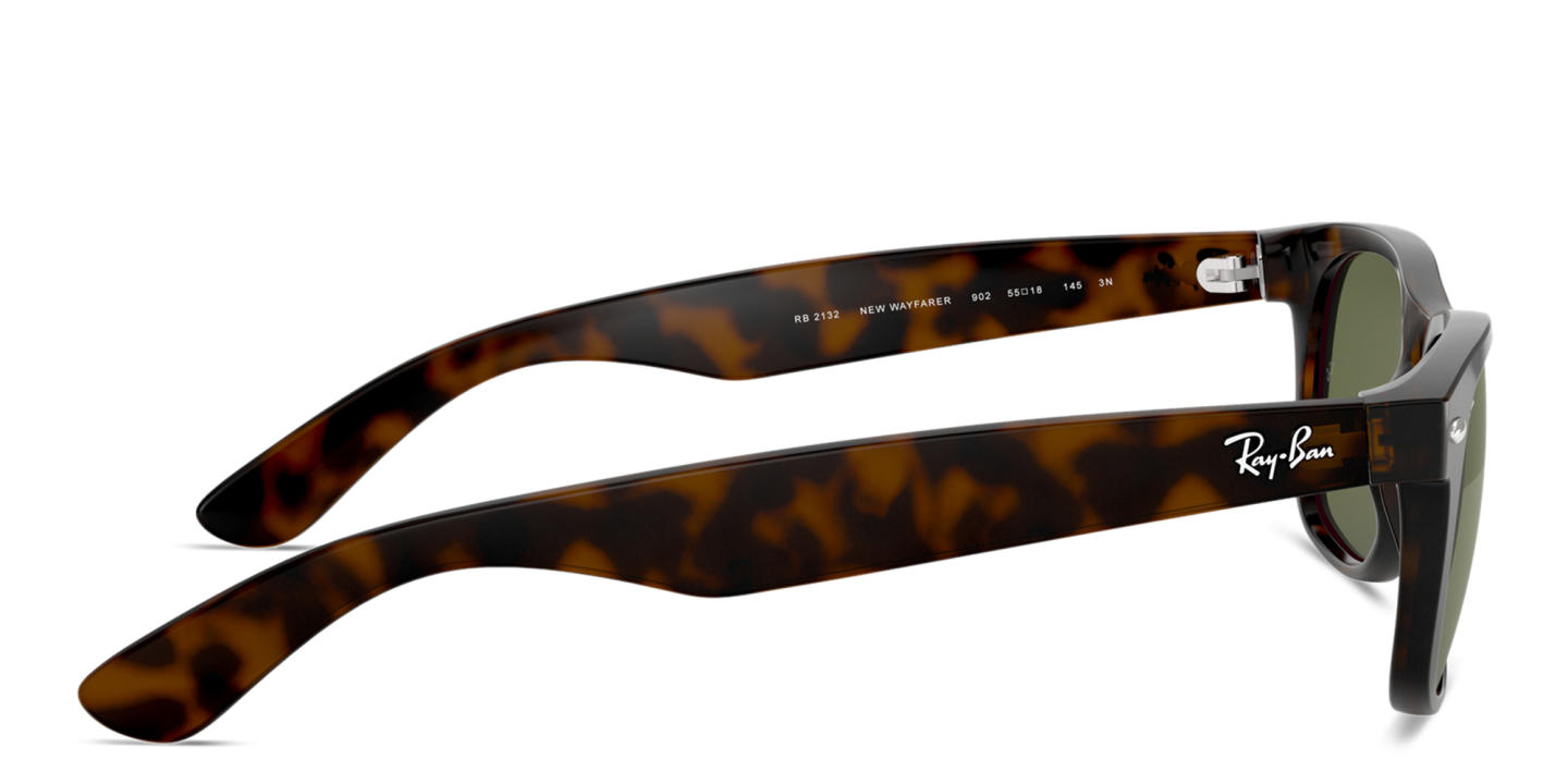 Ray-Ban New Wayfarer Square Sunglasses in Tortoise – Product Photo 2
