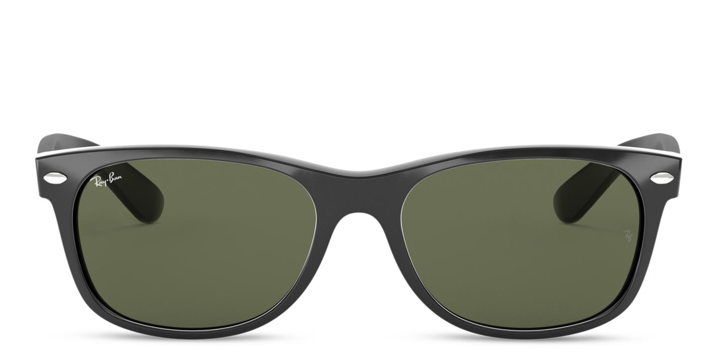 Ray-Ban New Wayfarer Unisex Square Sunglasses in Polished Black – Product Photo 0