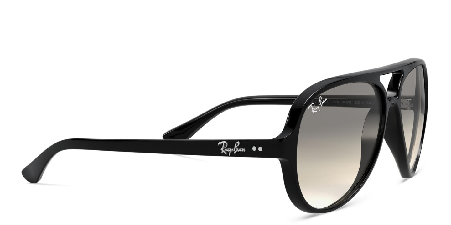 Ray-Ban Cats 5000 Pilot Sunglasses in Black – Product Photo 2