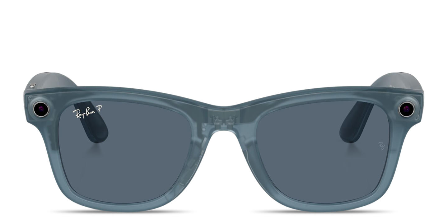 Ray-Ban Meta Wayfarer Unisex Square Sunglasses in Matte Jeans – Product Photo 0