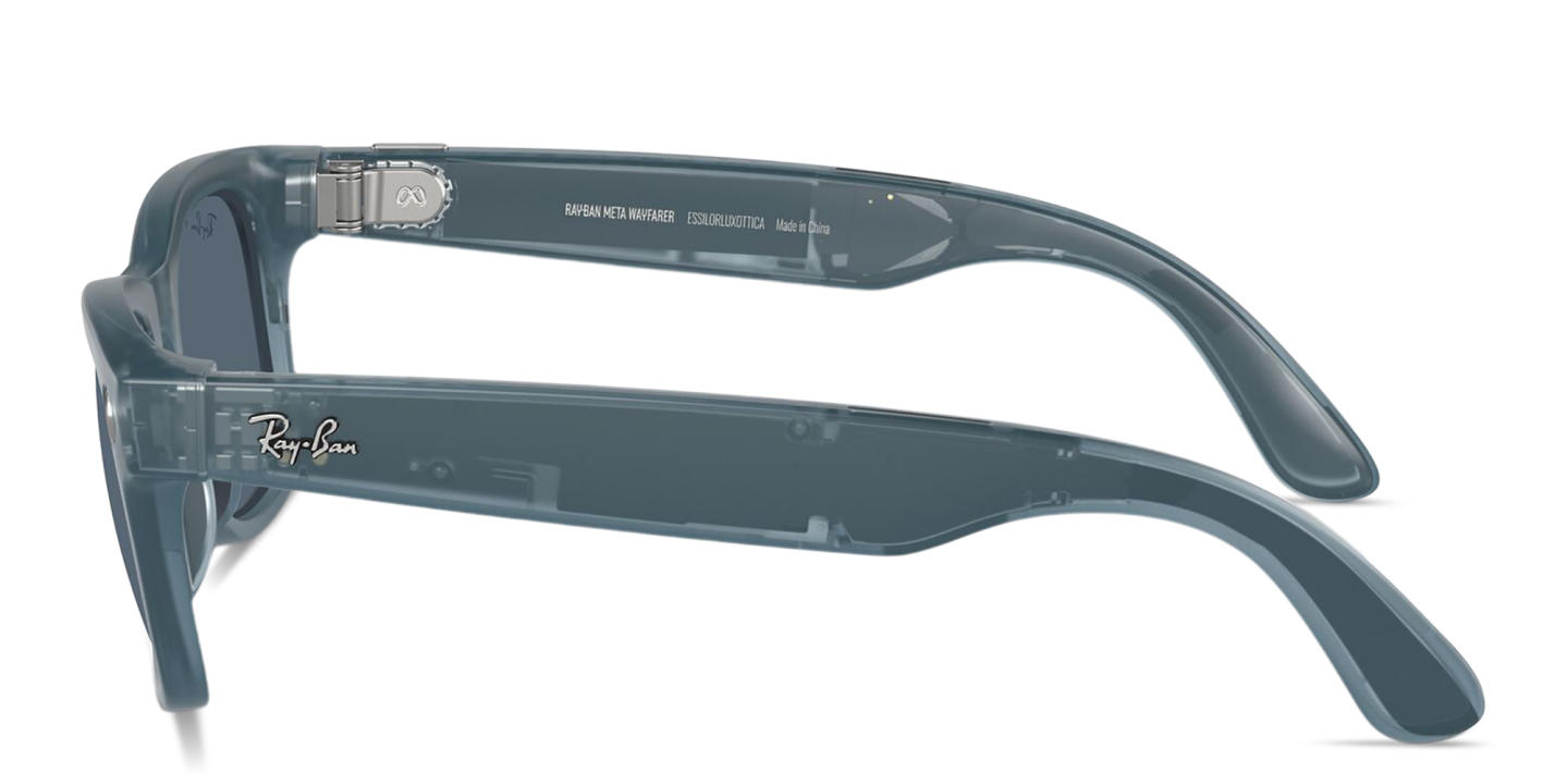 Ray-Ban Meta Wayfarer Unisex Square Sunglasses in Matte Jeans – Product Photo 2