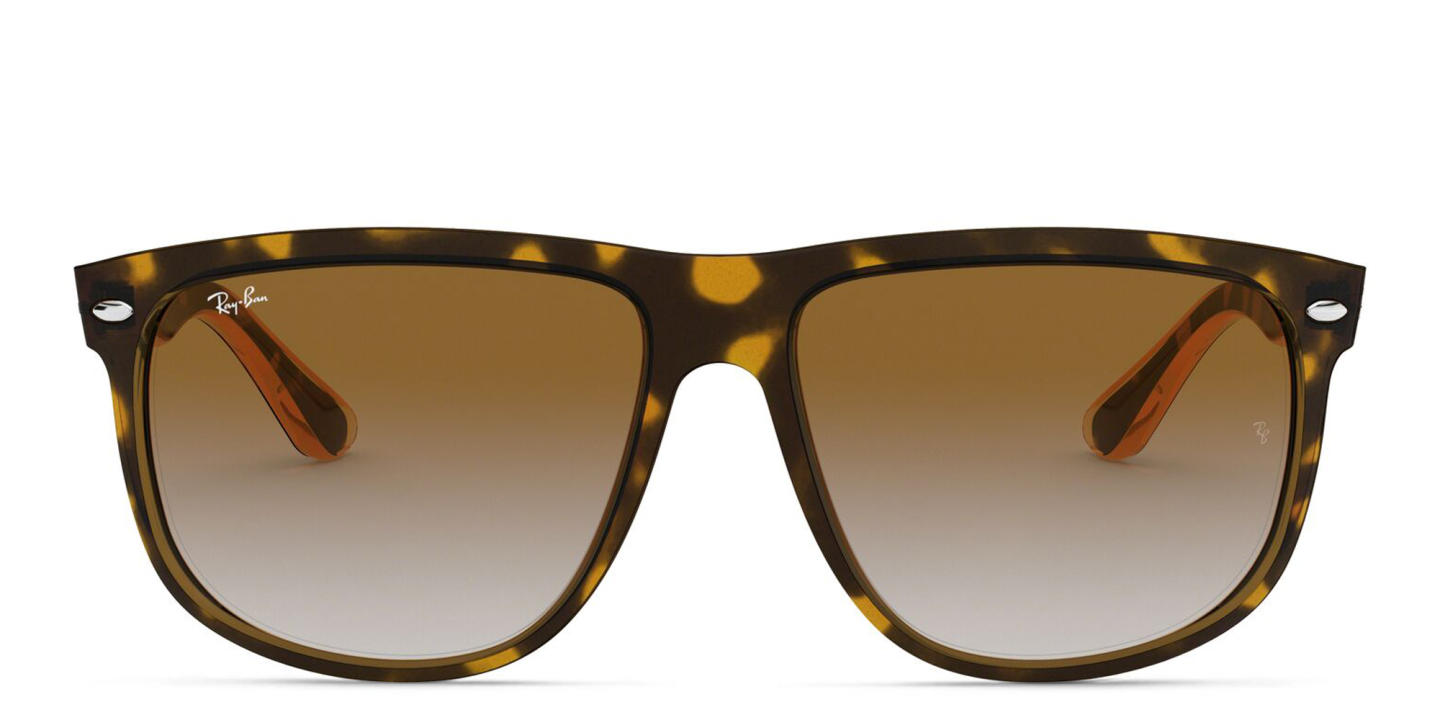 Ray-Ban Boyfriend Square Sunglasses in Light Havana – Product Photo 0