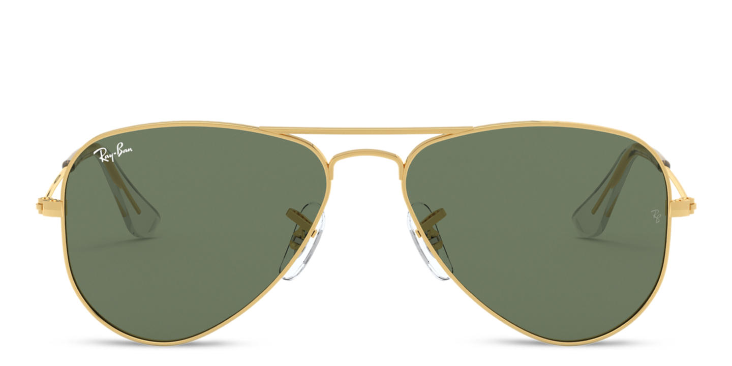 Ray-Ban Junior Kids Aviator Sunglasses in Metal in Gold – Product Photo 0