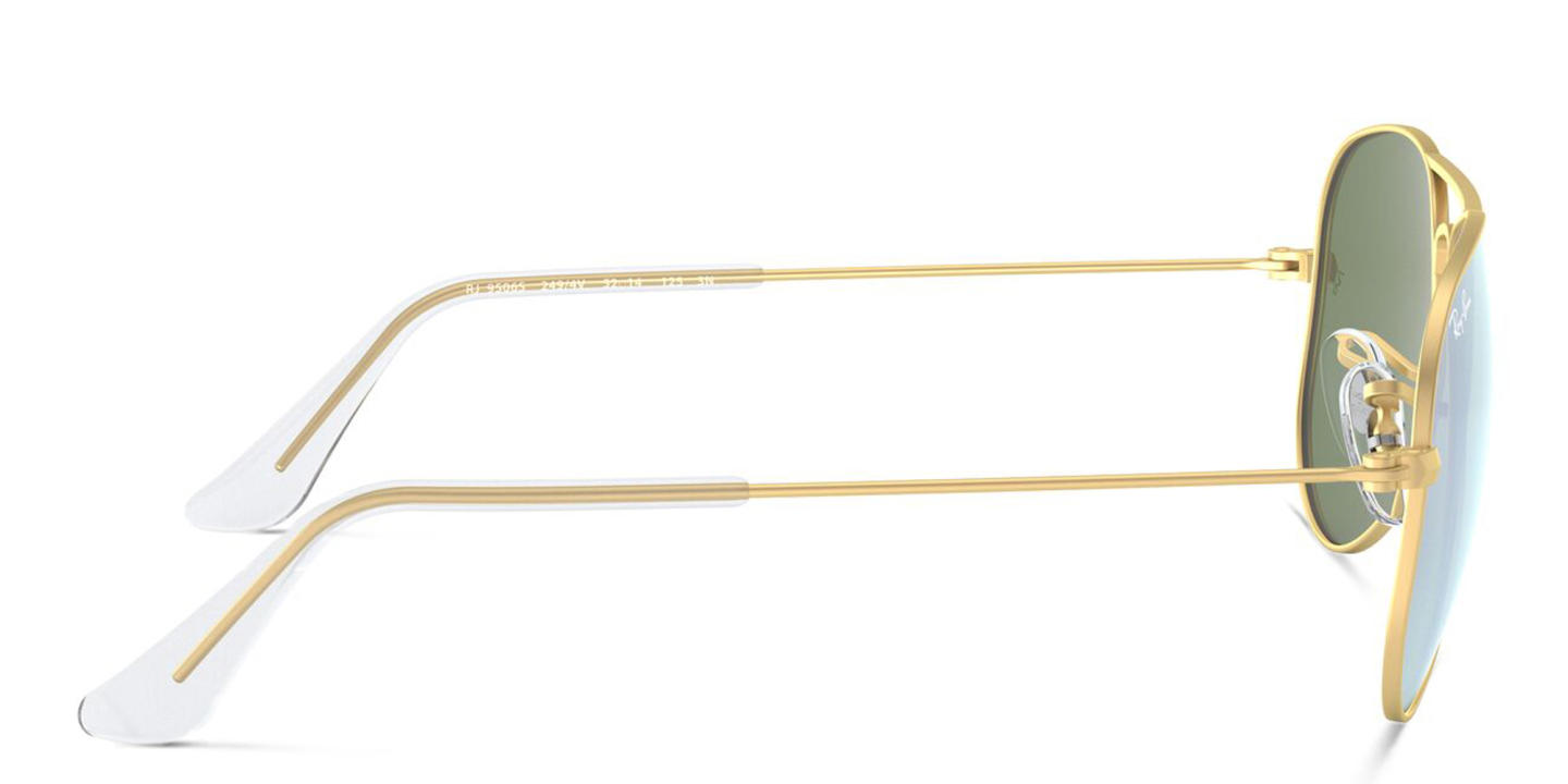 Ray-Ban Junior Kids Pilot Sunglasses in Metal in Gold – Product Photo 2