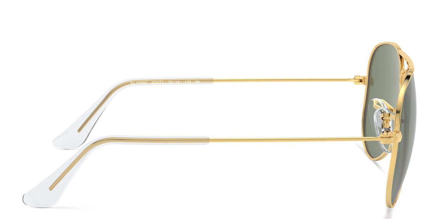 Ray-Ban Junior Kids Pilot Sunglasses in Polished Gold – Product Photo 2