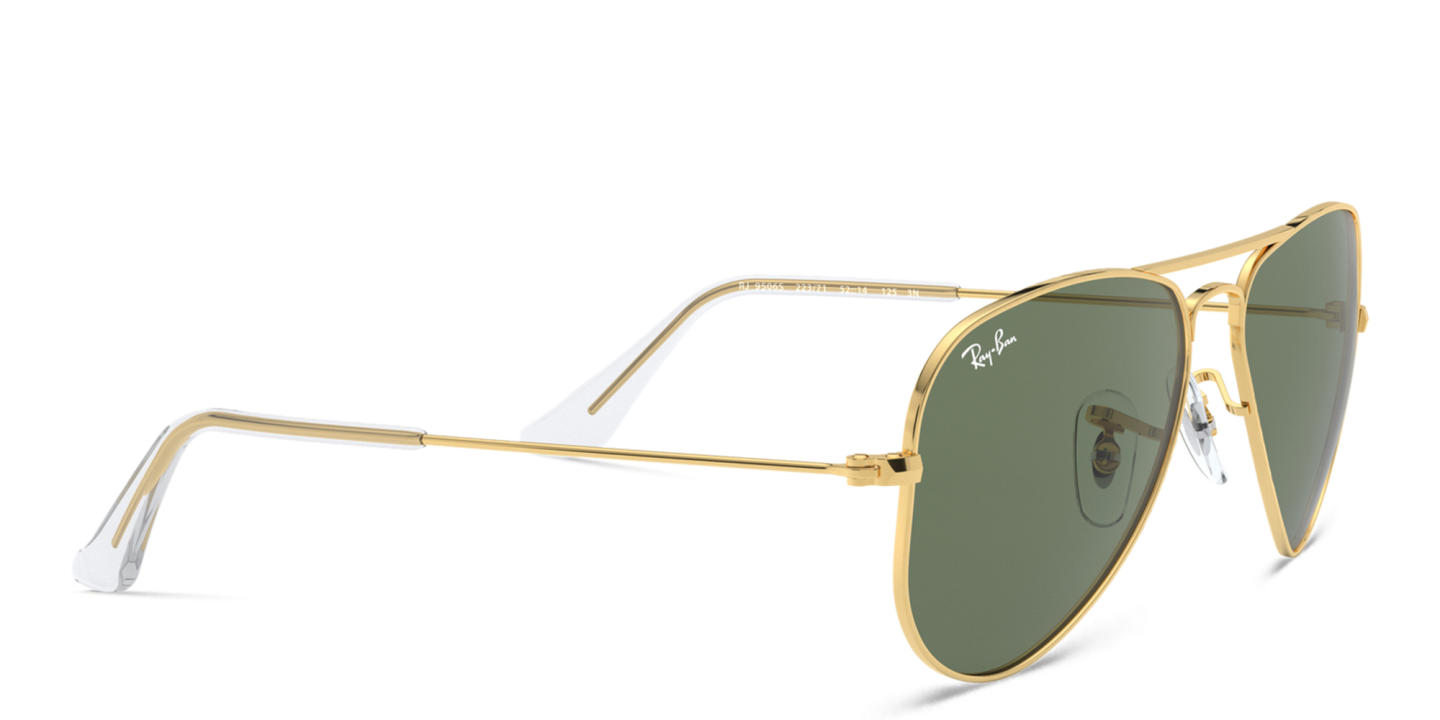 Ray-Ban Junior Kids Pilot Sunglasses in Polished Gold – Product Photo 3