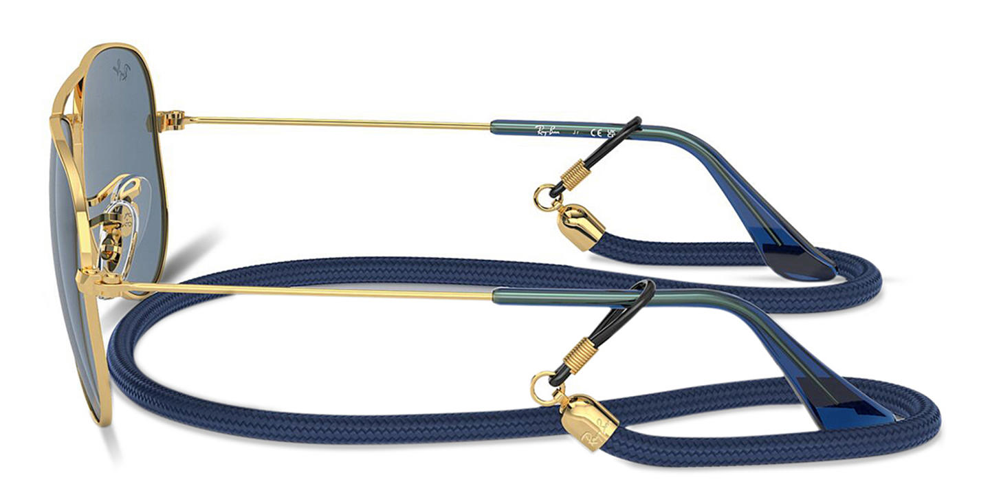 Ray-Ban Junior Kids Pilot Sunglasses in Gold – Product Photo 2