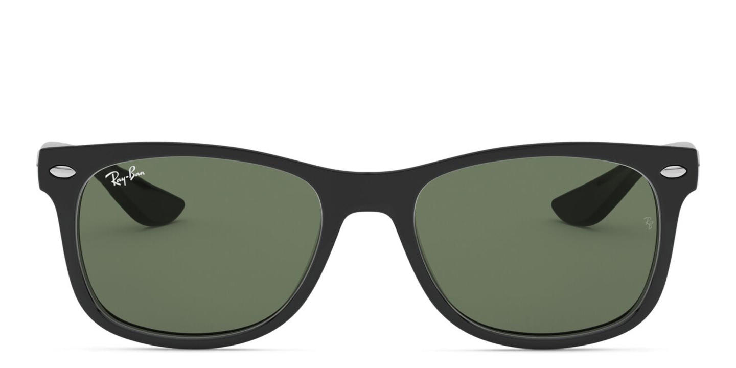 Ray-Ban Junior New Wayfarer Kids Square Sunglasses in Black – Product Photo 0