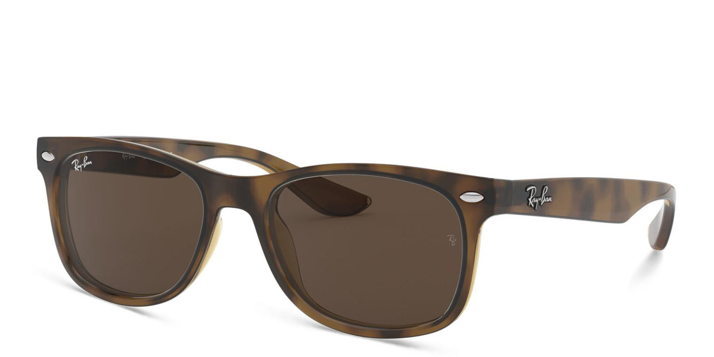 Ray-Ban Junior New Wayfarer Kids Square Sunglasses in Havana – Product Photo 1