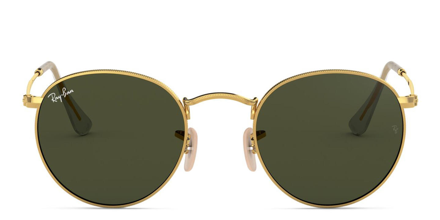 Ray-Ban Round Metal Sunglasses in Gold – Product Photo 0