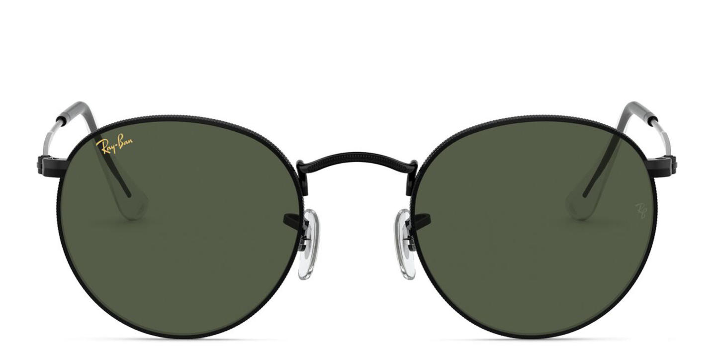 Ray-Ban Round Sunglasses in Metal in Black – Product Photo 0