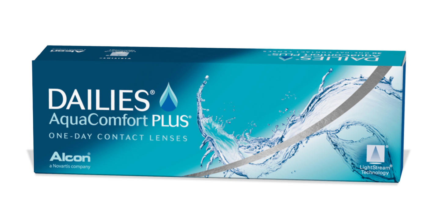 DAILIES AquaComfort PLUS Clear Contact Lenses in Clear – Product Photo 0
