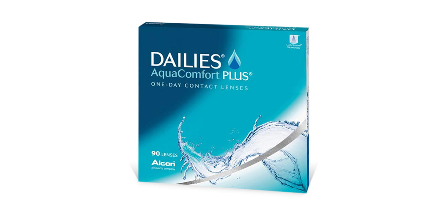 DAILIES AquaComfort PLUS Clear Contact Lenses - Pack of 90 in Clear – Product Photo 0