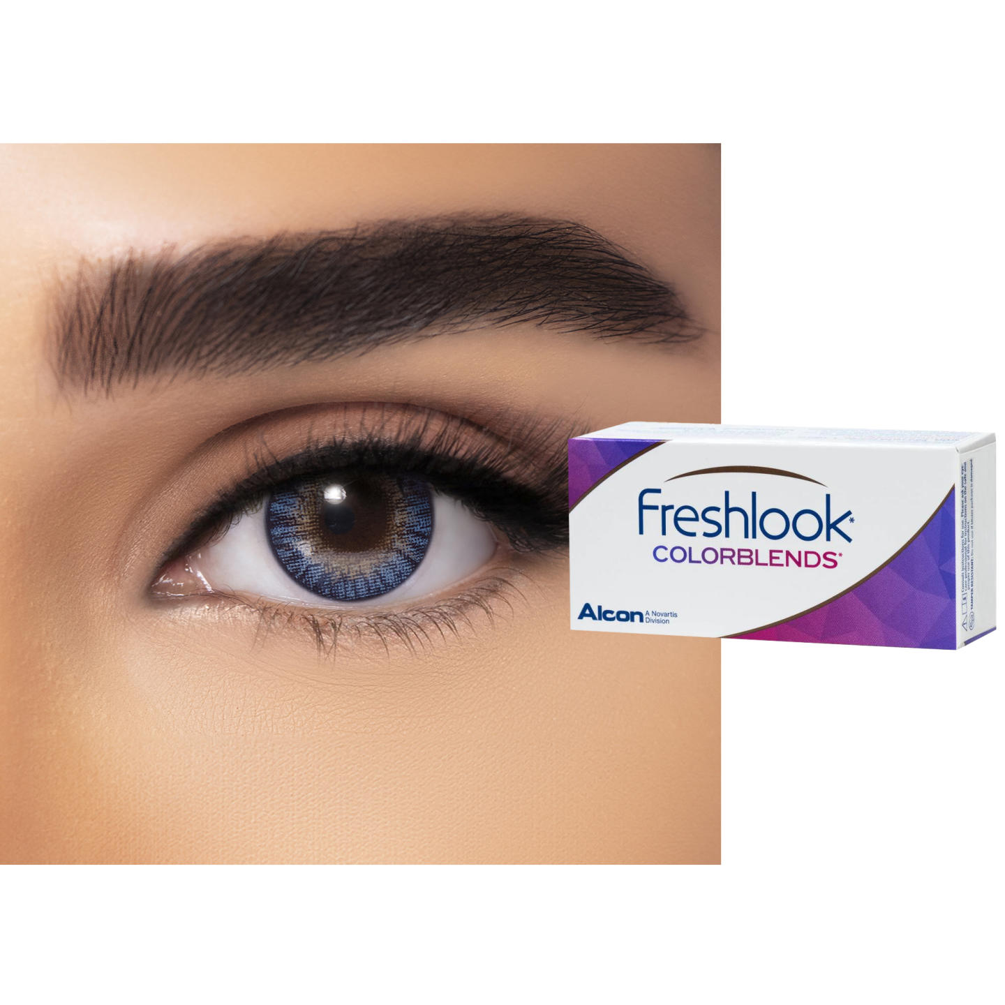 Shop Freshlook COLORBLENDS Monthly Color Contact Lenses - Blue Blend in Blue Blend online.